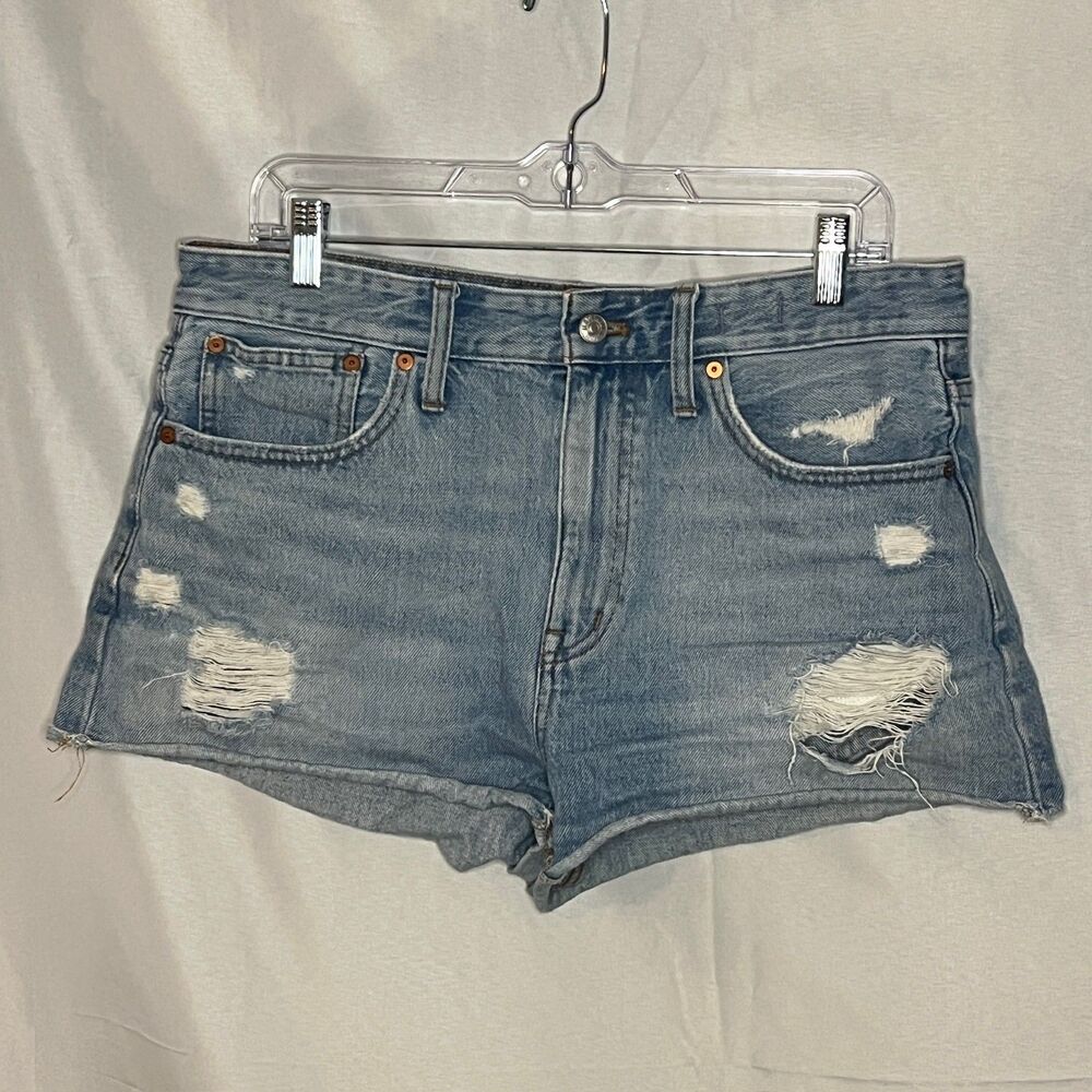 Madewell Womens Relaxed Denim Cut Off Shorts Size 29